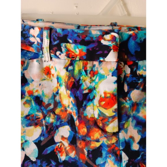 Worthington Capris Womens Size 8P Slim Fit Multi Color Floral Modern Fit Capris - Picture 5 of 14